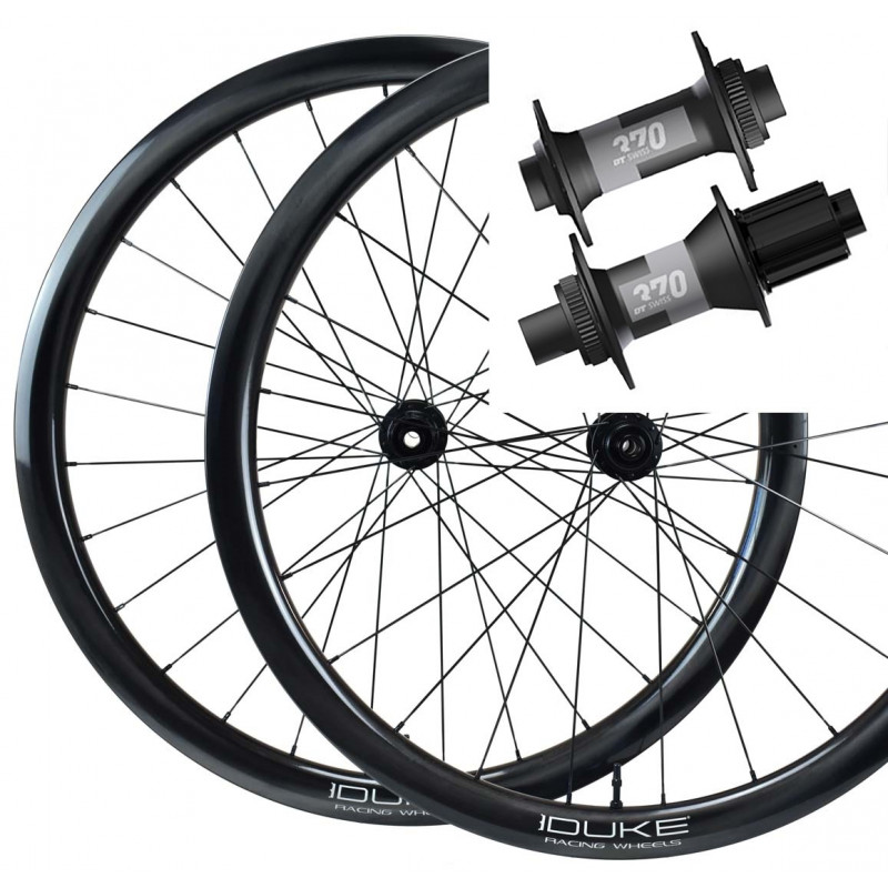 Roue s DUKE WORLD RUNNER CARBON 38 SLR2 DISC DT SWISS 370 CL